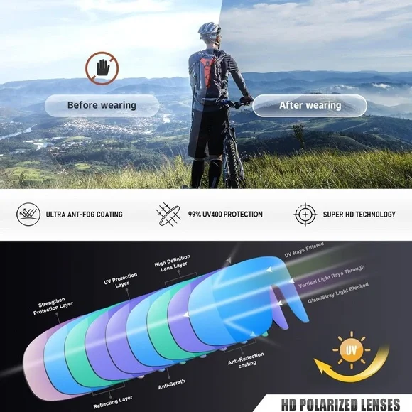 Pack 6 sports glasses cycling , running , outdoor or any sports - Picture 7 of 12